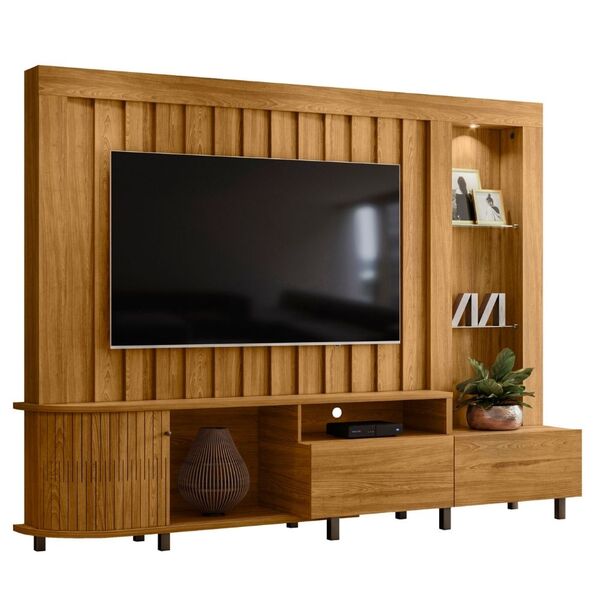 Estante Home Para Tv 70 Polegadas Le Mans Cumaru Madetec