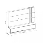 Estante Home Para Tv 75 Polegadas 2 Portas Salone Dj Móveis