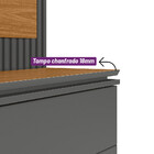 Estante Home Para Tv 75 Polegadas Guararapes Nature Chumbo Li