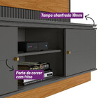 Estante Home Para Tv 75 Polegadas Guararapes Nature Chumbo Li