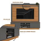 Estante Home Para Tv 75 Polegadas Guararapes Nature Chumbo Li