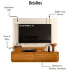 Estante Home Para Tv 75 Polegadas New Apolo Cinamomo Off Whit