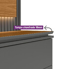 Estante Home Para Tv 75 Polegadas Ripado Com Led Guararapes L