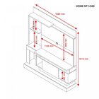 Estante Home Para Tv Até 50 Polegadas 1060 Nt Notável Móveis