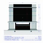 Estante Home para TV até 50 Polegadas 1 Porta New Torino Bech