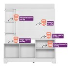 Estante Home Para Tv Até 50 Polegadas 2 Portas 4 Prateleiras