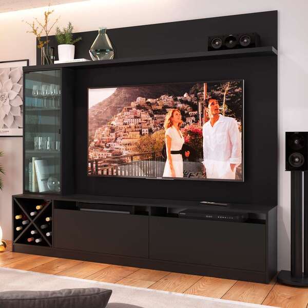 Estante Home Para Tv Até 50 Polegadas Sandra Preto