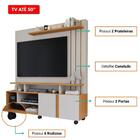 Estante Home Para Tv Até 55 Polegadas 100% Mdf 2 Portas 6 Nic