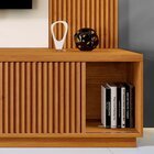 Estante Home Para Tv Até 55 Polegadas 100% Mdf Ripado  Logan