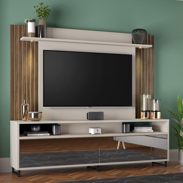 Estante Home Para Tv Até 55 Polegadas 2 Gavetas 1 Prateleira