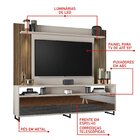 Estante Home Para Tv Até 55 Polegadas 2 Gavetas 1 Prateleira