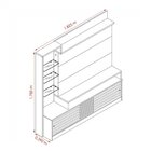 Estante Home Para Tv Até 55 Polegadas 2 Portas Com Rodízios F