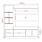 Estante Home Para Tv Até 55 Polegadas 2 Portas Com Rodízios F