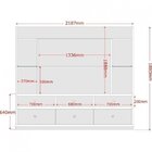 Estante Home Para Tv Até 55 Polegadas 3 Gavetas 2 Prateleiras