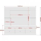 Estante Home Para Tv Até 55 Polegadas 3 Gavetas 2 Prateleiras