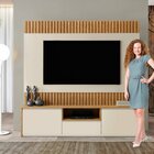 Estante Home Para Tv Até 58 Polegadas 180cm 100% Mdf Com 3 Ga