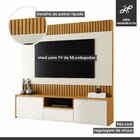Estante Home Para Tv Até 58 Polegadas 180cm 100% Mdf Com 3 Ga