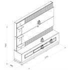 Estante Home Para Tv Até 60 Polegadas 1 Porta 1 Gaveta Solare
