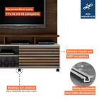 Estante Home Para Tv Até 60 Polegadas 1 Porta Star Valdemóveis