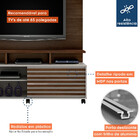 Estante Home Para Tv Até 60 Polegadas 1 Porta Star Valdemóveis