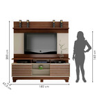 Estante Home Para Tv Até 60 Polegadas 2 Portas 2 Prateleiras