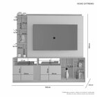 Estante Home Para Tv Até 60 Polegadas 2 Portas Extremo Jcm Mó
