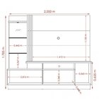 Estante Home Para Tv Até 60 Polegadas 2 Portas Frizz Plus  Of