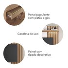 Estante Home Para Tv Até 60 Polegadas Com Led 2 Portas 1 Gave