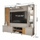 Estante Home Para Tv Até 60 Polegadas Com Led 3 Portas 2 Nich