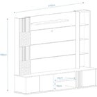 Estante Home Para Tv Até 60 Polegadas Com Led 3 Portas 2 Nich
