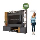 Estante Home Para Tv Ate 60 Polegadas Com Led 3 Portas Bahama