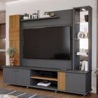 Estante Home Para Tv Ate 60 Polegadas Com Led 3 Portas Bahama