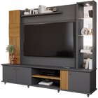 Estante Home Para Tv Ate 60 Polegadas Com Led 3 Portas Bahama