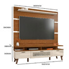 Estante Home Para Tv Até 65" Com 03 Portas E 04 Nichos Arcade