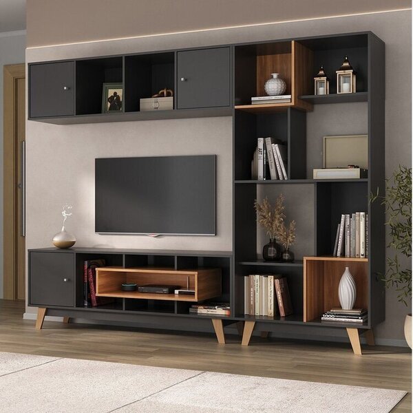 Estante Home Para Tv Até 65 Polegadas 181cmx235,5cm Com 3 Por