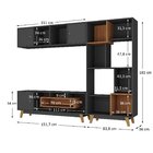 Estante Home Para Tv Até 65 Polegadas 181cmx235,5cm Com 3 Por