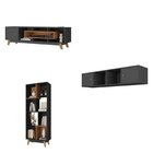 Estante Home Para Tv Até 65 Polegadas 181cmx235,5cm Com 3 Por