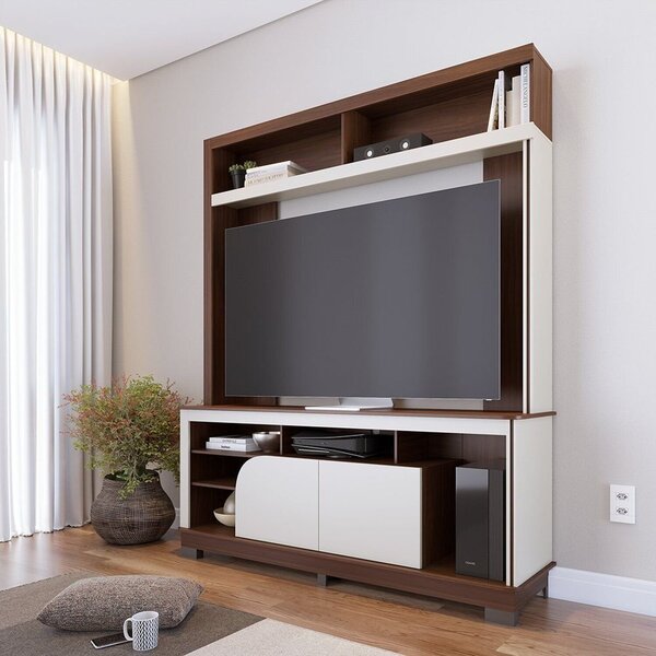 Estante Home Para Tv Até 65 Polegadas 190cmx160cm 2 Portas Be