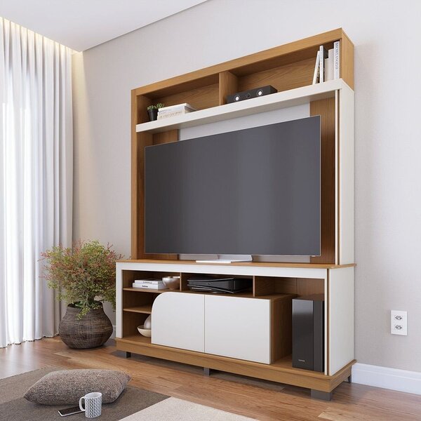 Estante Home Para Tv Até 65 Polegadas 190cmx160cm 2 Portas Be