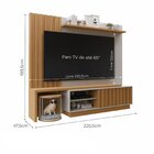 Estante Home Para Tv Até 65 Polegadas 1 Porta Sândalo Com Mes