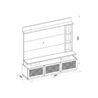 Estante Home Para Tv Até 65 Polegadas 3 Portas 3 Prateleiras