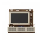 Estante Home Para Tv Até 65 Polegadas 3 Portas 3 Prateleiras