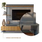 Estante Home Para Tv Até 65 Polegadas Cinza Perolizado Freijó