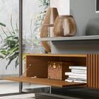 Estante Home Para Tv Até 65 Polegadas Cinza Perolizado Freijó