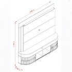 Estante Home Para Tv Até 65 Polegadas Daytona Imperial/sepia