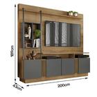 Estante Home Para Tv Até 65 Polegadas Industrial Ripado 4 Por