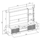 Estante Home Para Tv Até 65 Polegadas Led 2 Portas 4 Pratelei