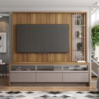 Estante Home Para Tv Até 65 Polegadas Vectro  Lâmina Mel/cacao