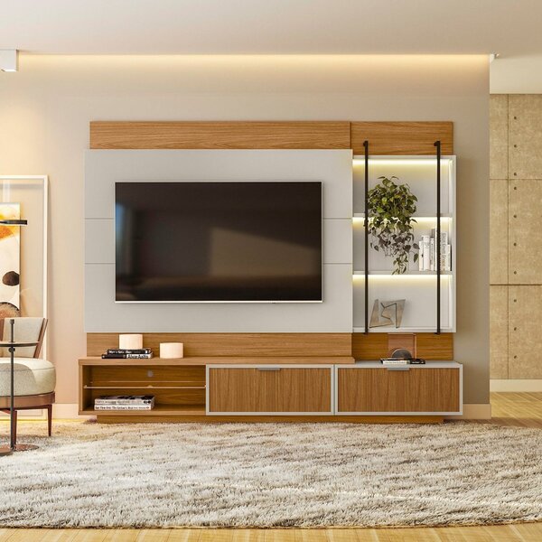 Estante Home Para Tv Até 70 Polegadas 2 Gavetas 5 Nichos Mace