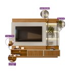 Estante Home Para Tv Até 70 Polegadas 2 Gavetas 5 Nichos Mace